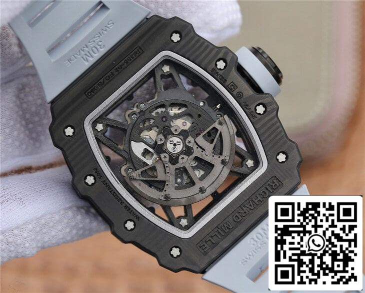 Richard Mille RM-035 KV Fabbrica 1:1 Best Edition Black Carbon Fiber