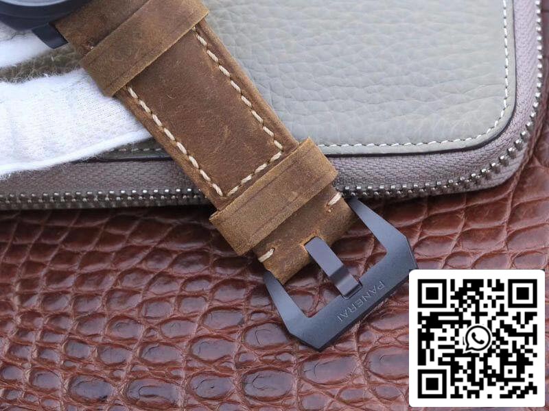 Relógios mecânicos Panerai Luminor PAM375 ZF Fabbrica 1:1 Best Edition Swiss ETA P3000 com caixa de titânio banhada a PVD