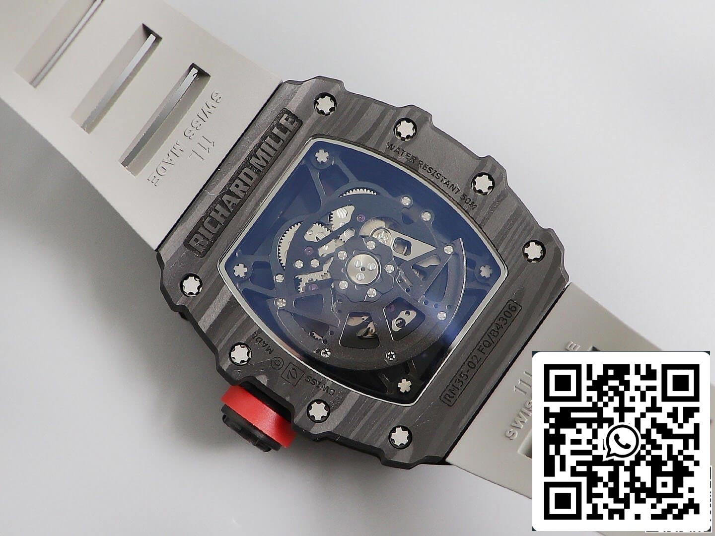 Richard Mille RM035 1:1 Best Edition KV Fabbrica V3 Black Carbon Fiber Case