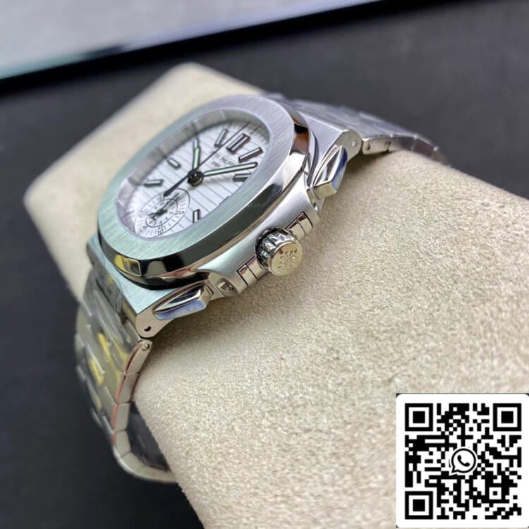 Patek Philippe Nautilus 5980/1A-019 1:1 edizione migliore 3K Fabbrica V2 quadrante bianco
