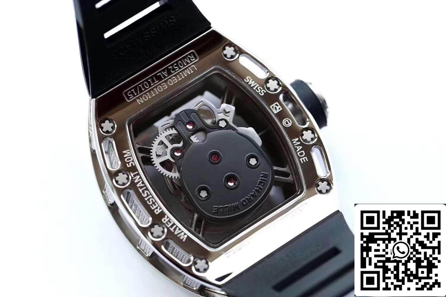 Richard Mille RM052 Z Fabbrica 1:1 Best Edition Swiss ETA6T51 black cinturino