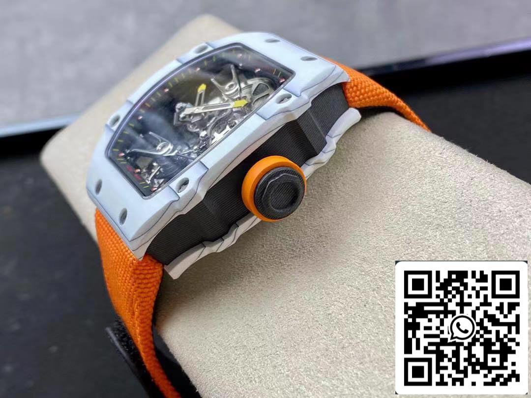 Richard Mille RM27-02 1:1 Best Edition RM Fabbrica Skeleton Tourbillon Orange cinturino