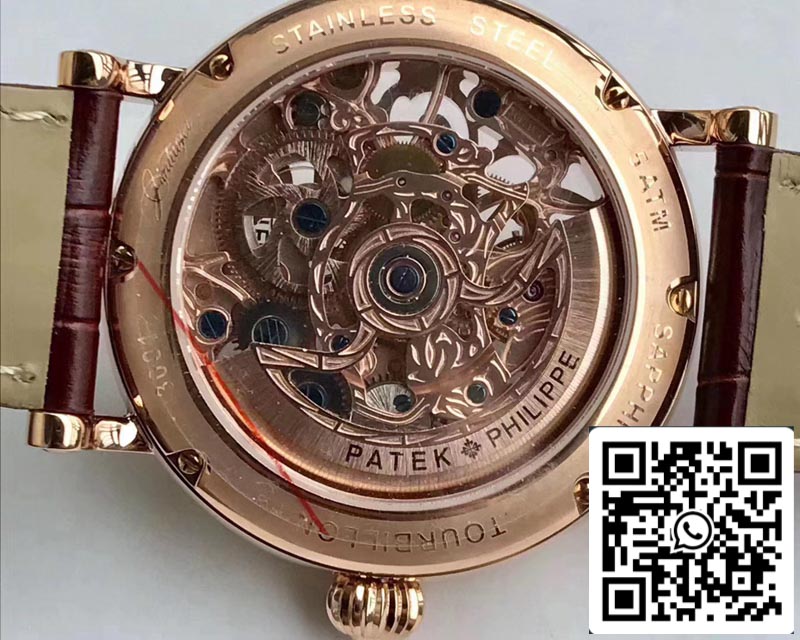Patek Philippe Tourbillon Sapphire 1:1 Best Edition Rose Gold Swiss Tourbillon