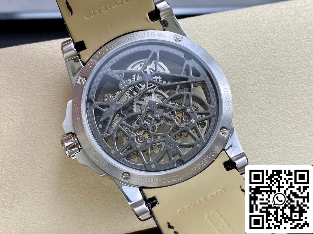 Roger Dubuis Excalibur RDDBEX0396 1:1 edizione migliore YS Fabbrica Skeleton Double Tourbillon Dial