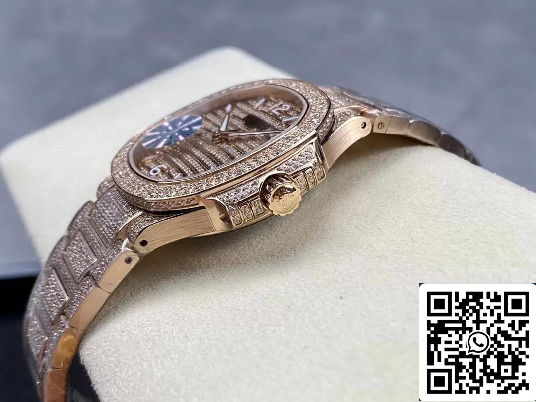 Patek Philippe Aquanaut 7118/1450R-001 1:1 edizione migliore GR Fabbrica Oro Diamond quadrante