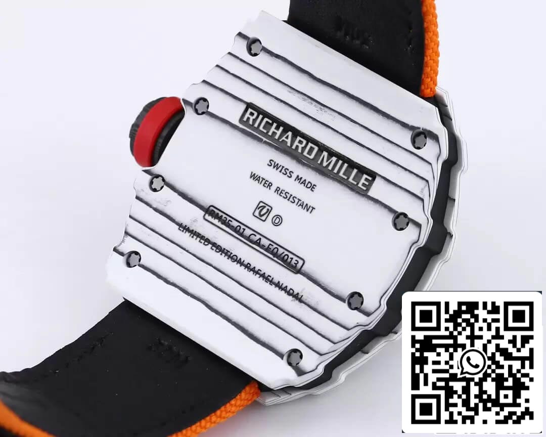 Richard Mille RM35-01 1:1 edizione migliore BBR Fabbrica Orange cinturino