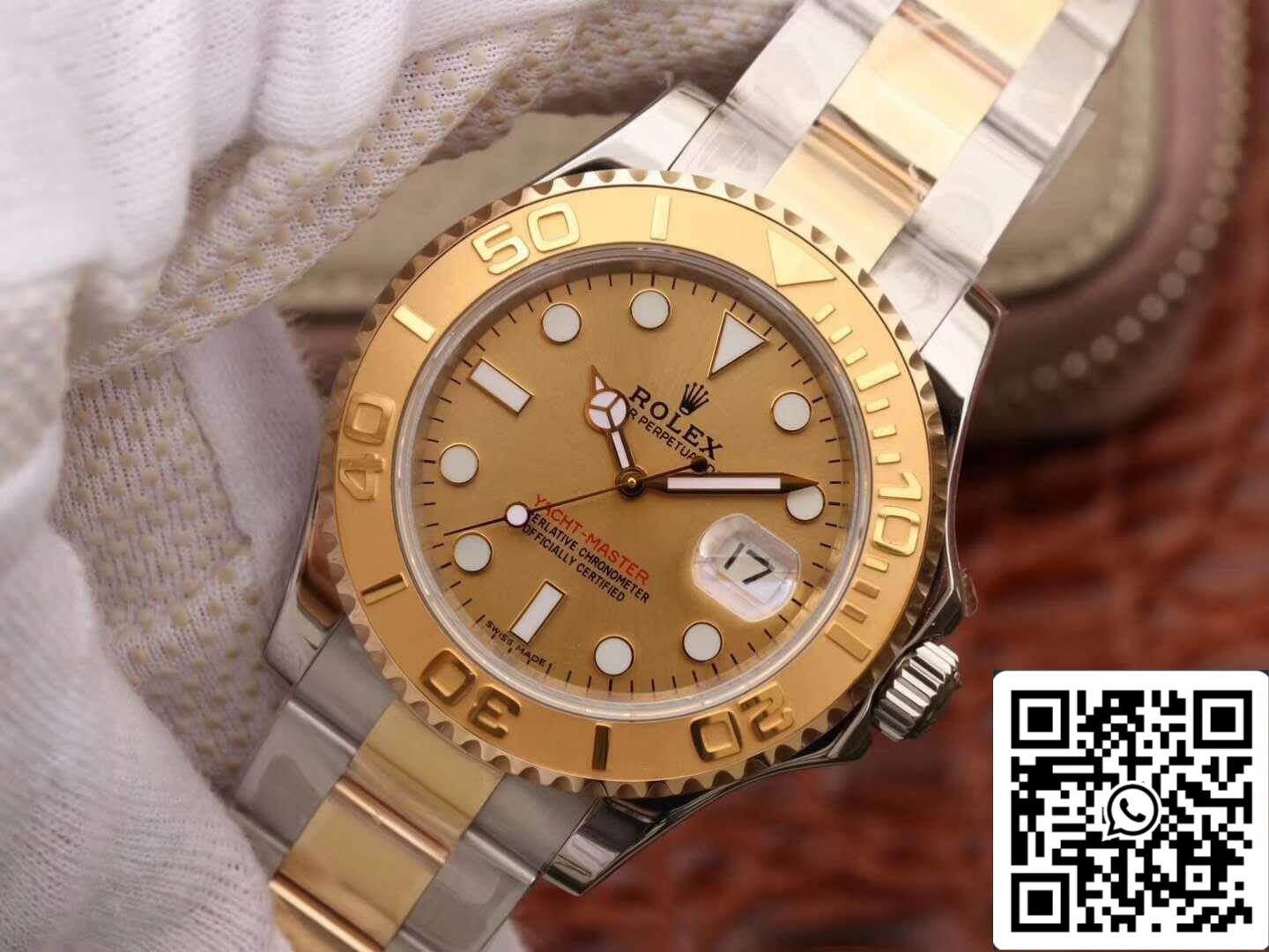 Rolex Yacht-Master 16623 1:1 edizione migliore Oro quadrante Swiss ETA2836 Oro Wrapped