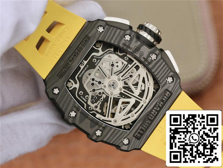 Richard Mille RM11-03 1:1 Best Edition KV Fabbrica Carbon Fiber