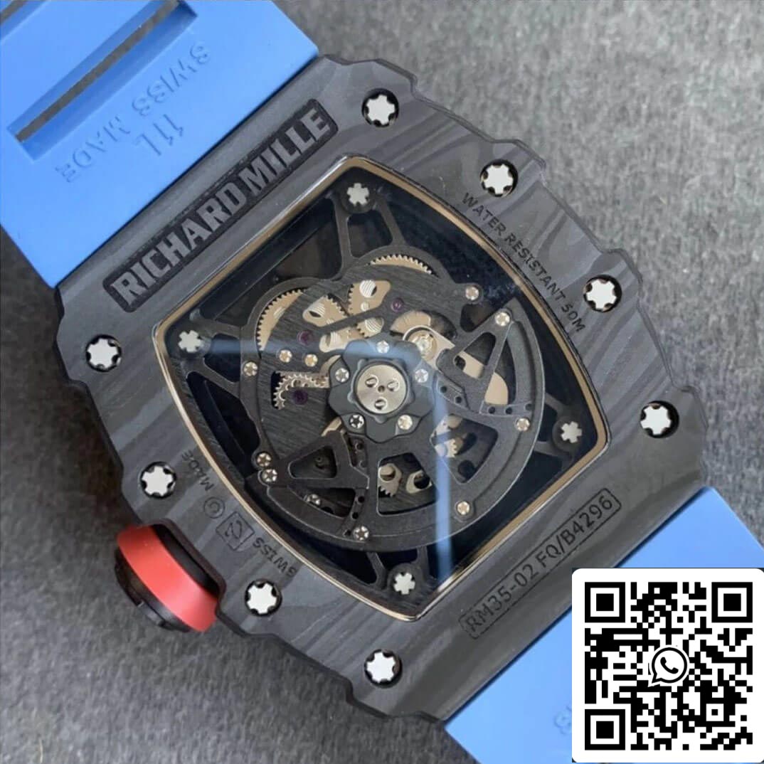 Richard Mille RM35-02 1:1 Best Edition KV Fabbrica V3 Carbon Fiber Case