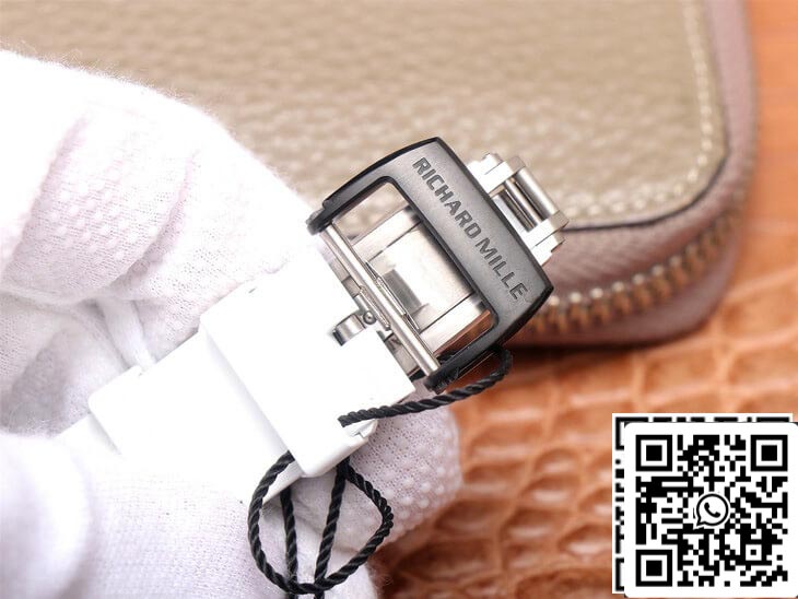 Richard Mille RM35-02 1:1 Best Edition ZF Fabbrica White Rubber cinturino