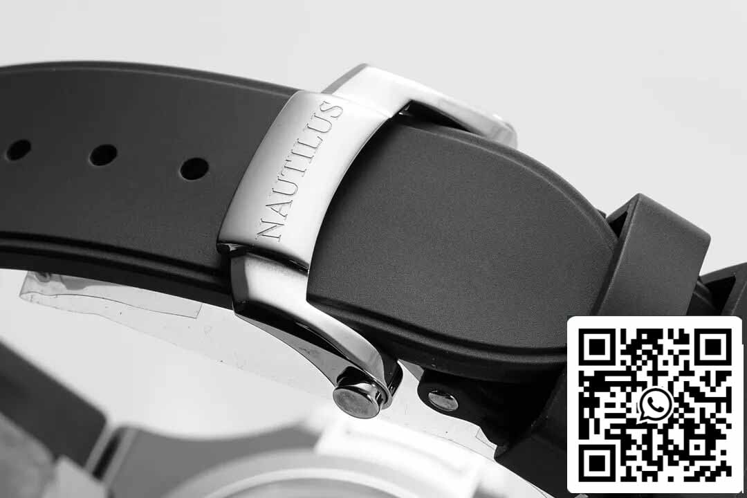 Patek Philippe Nautilus 5711 1:1 Best Edition PPF Fabbrica White Dial Rubber cinturino