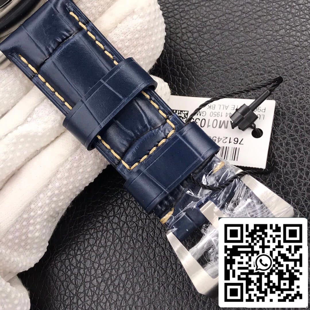 Panerai Luminor GMT PAM01033 1:1 edizione migliore VS Fabbrica Dark quadrante blu