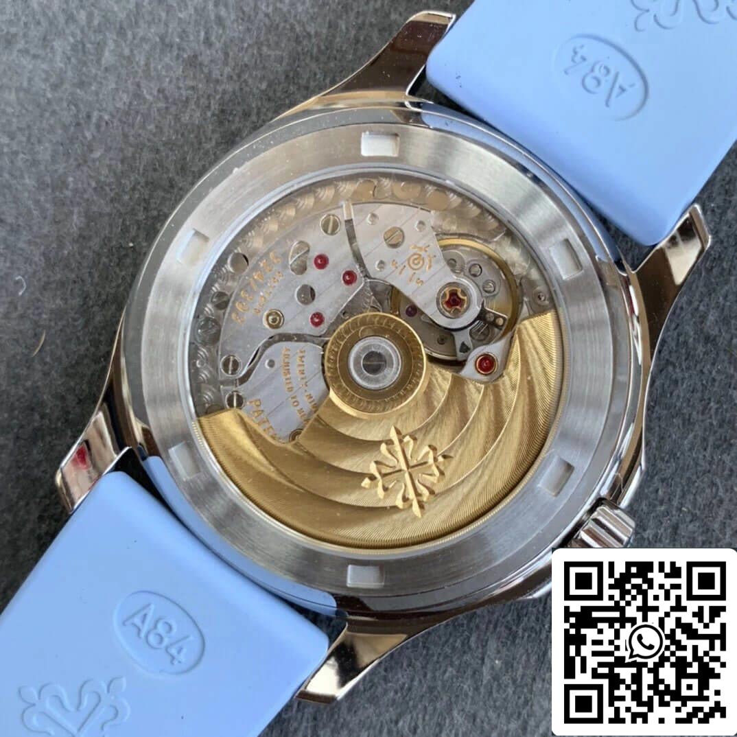 Patek Philippe Aquanaut 5072G-001 1:1 Best Edition PPF Fabbrica 18k White Gold Light Blue Dial