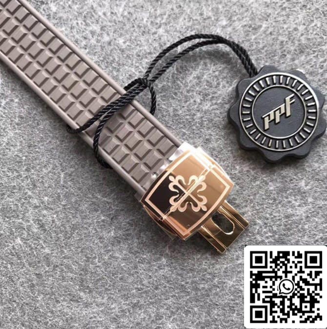 Patek Philippe Aquanaut 5068R-001 1:1 Mejor Edición PPF Fabbrica Oro Rosa Esfera Marrón