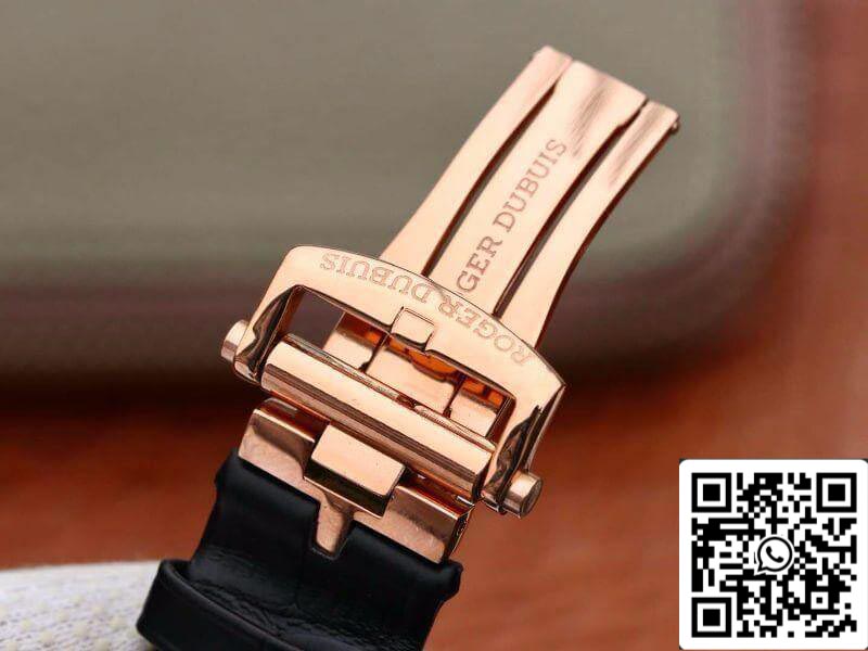 Roger Dubuis Excalibur RDDBEX0392 1:1 edizione migliore Swiss Tourbillon Black Leather cinturino