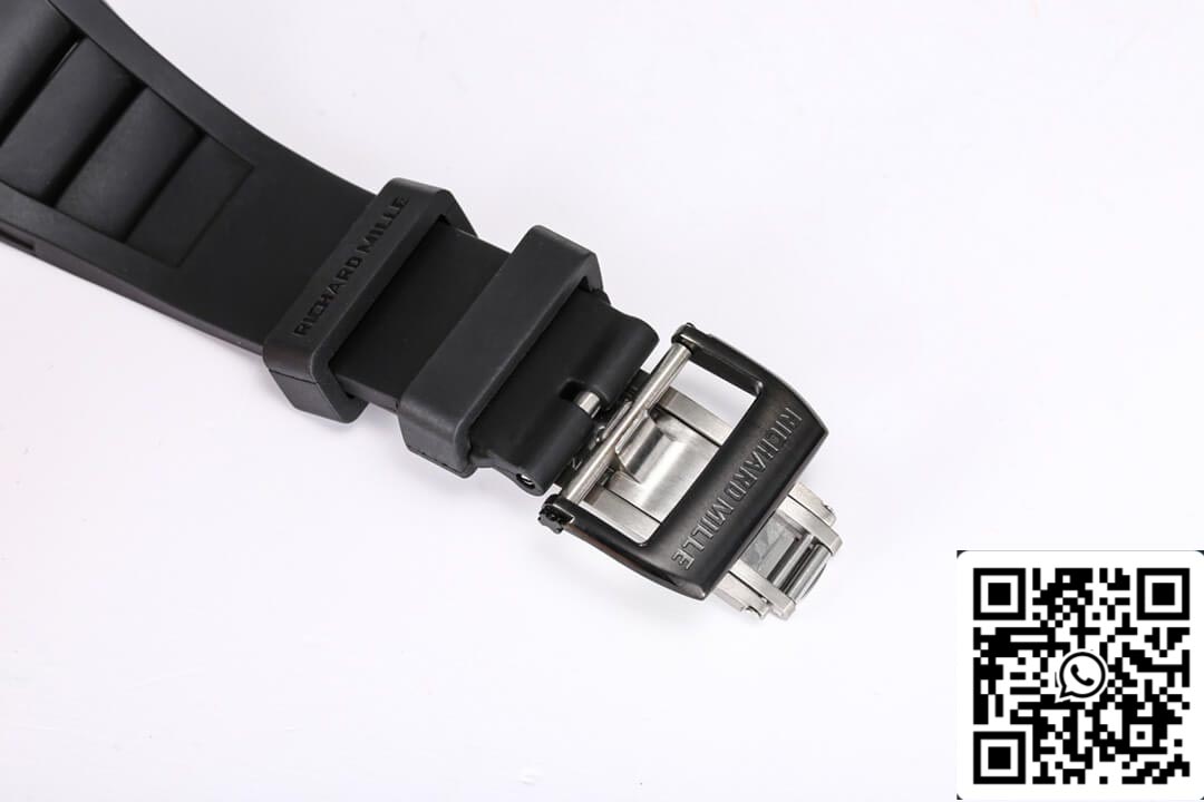Richard Mille RM055 NTPT 1:1 edizione migliore BBR Fabbrica Nero Gomma cinturino