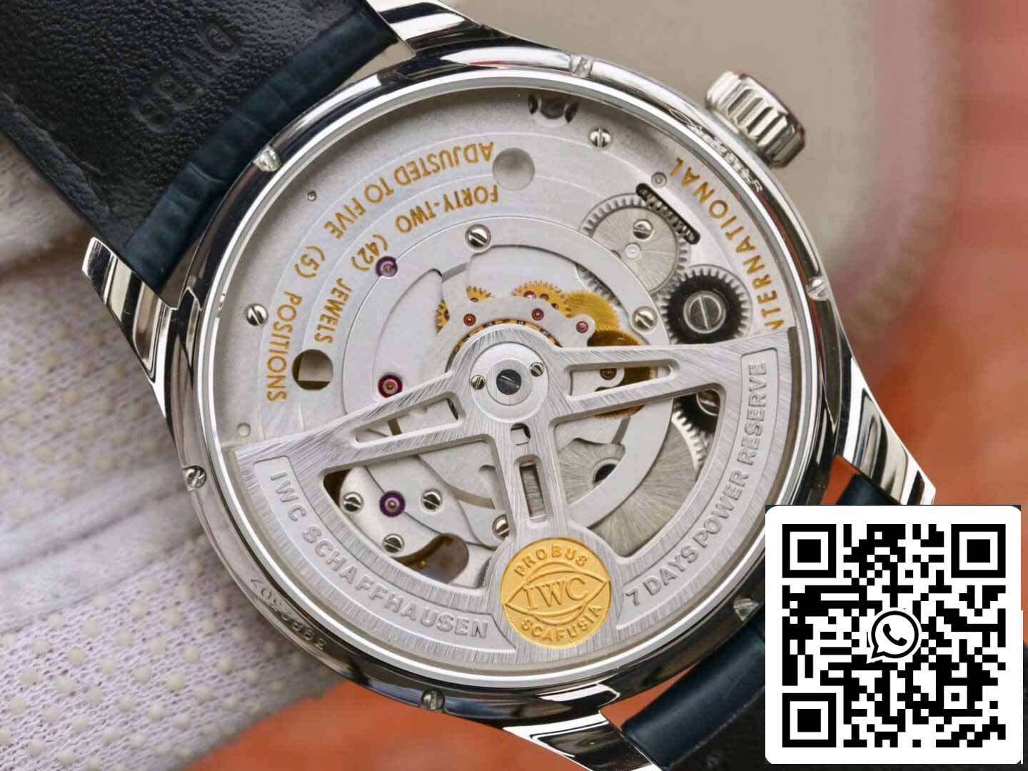 IWC Tourbillon portugués 1:1 Mejor edición ZF Fabbrica acciaio inossidabile