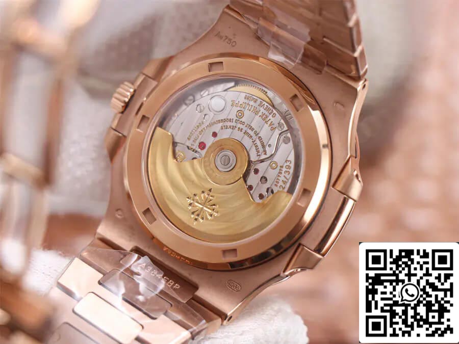 Patek Philippe Nautilus 5711/1R-001 1:1 Best Edition PPF Fabbrica V4 Rose Gold Brown Dial Swiss ETA324