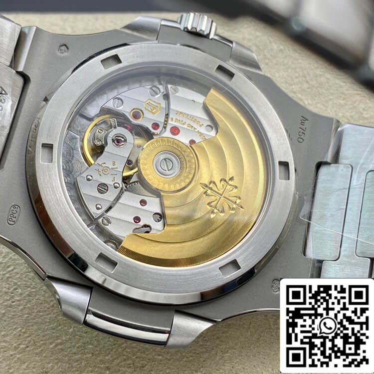 Patek Philippe Nautilus 5713/1G-010 1:1 Best Edition PPF Fabbrica V4 White Dial Swiss ETA324