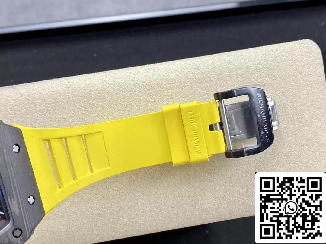 Richard Mille RM35-02 1:1 Best Edition T+ Fabbrica NTPT Carbon Fiber Yellow cinturino