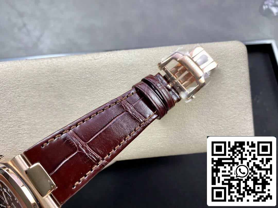 Patek Philippe Nautilus 5712 1:1 Best Edition ZF Fabbrica Brown Leather cinturino Grey dial
