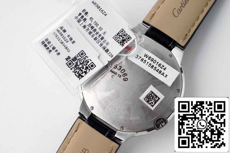 réplica Ballon Bleu De Cartier 42MM W69016Z4 edición mejor AF Fabbrica acciaio inossidabile Cassa