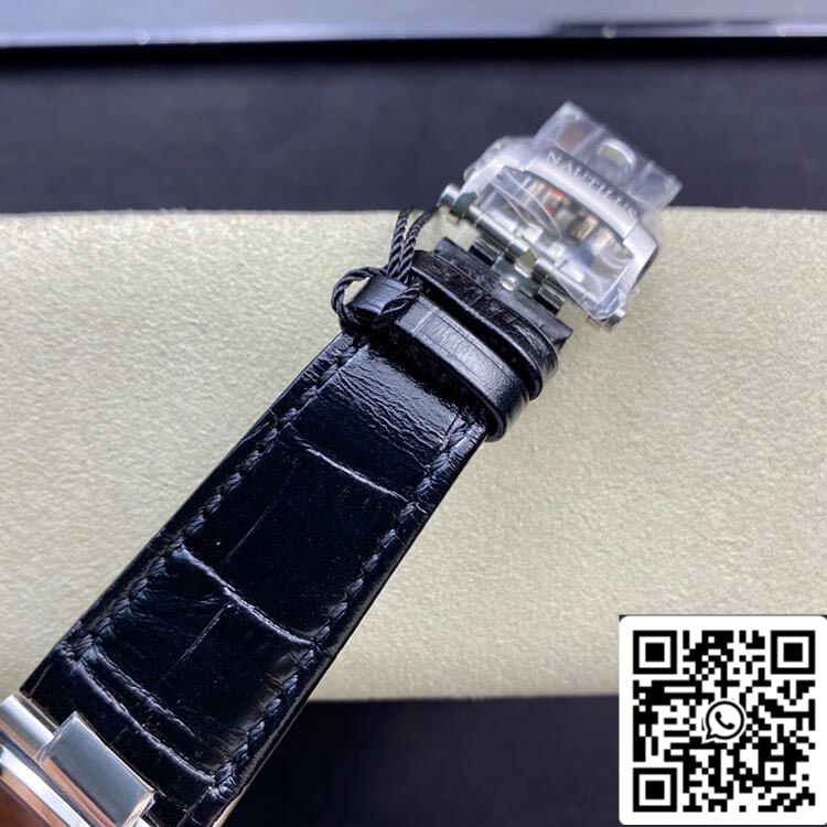 Patek Philippe Nautilus 5711 1:1 edizione migliore 3K Fabbrica quadrante blu Cowhide cinturino
