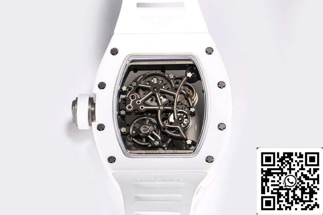 Richard Mille RM-055 1:1 edizione migliore BBR Fabbrica V2 Bianco ceramica Cassa
