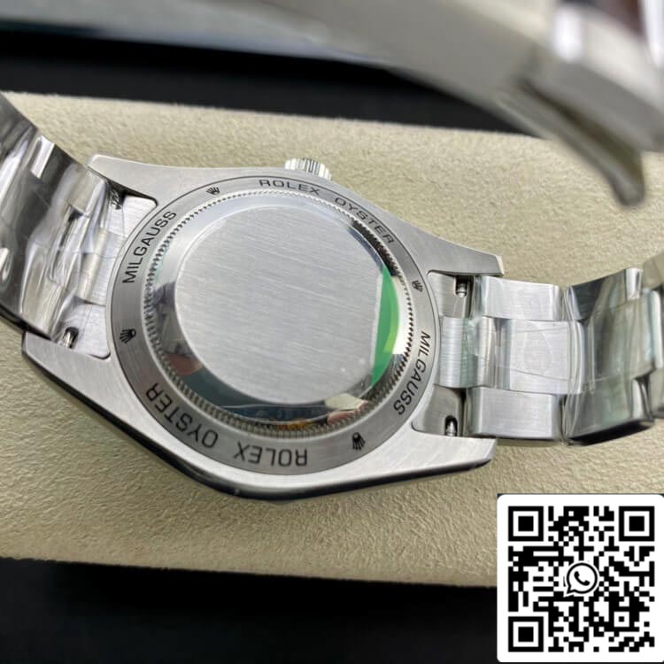 Rolex Milgauss 116400GV AR Fabbrica 1:1 edizione migliore Swiss ETA3131 quadrante nero