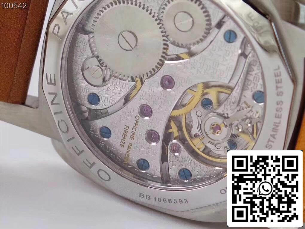 Panerai Luminor 1950 PAM127 ZF Fabbrica 1:1 Best Edition Swiss ETA A6497 Brown Soft Tan Leather cinturino