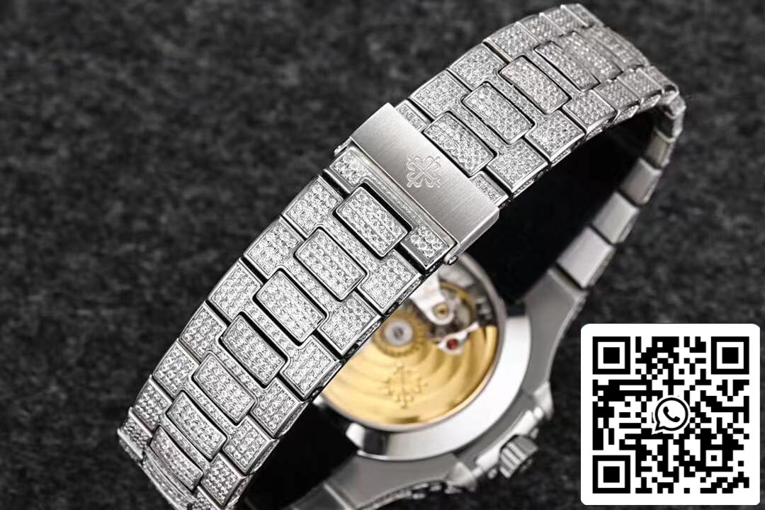 Patek Philippe Nautilus 5726/1A-014 1:1 Best Edition R8 Fabbrica Gypsophila Diamond Dial