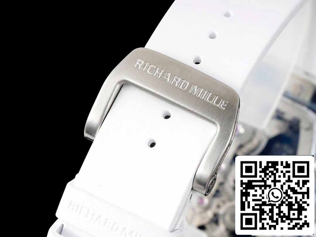 Richard Mille RM 56-01 Tourbillon 1:1 Best Edition RM Fabbrica White Rubber cinturino