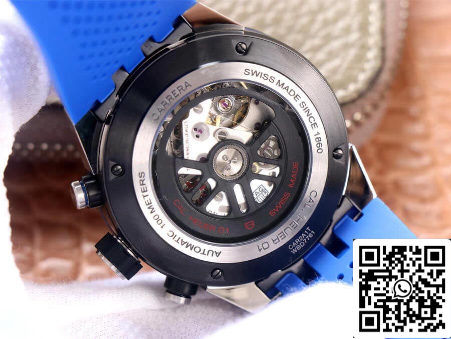 TAG Heuer Carrera CAR2A1T.FT6052 1:1 Best Edition XF Fabbrica Blue Rubber cinturino