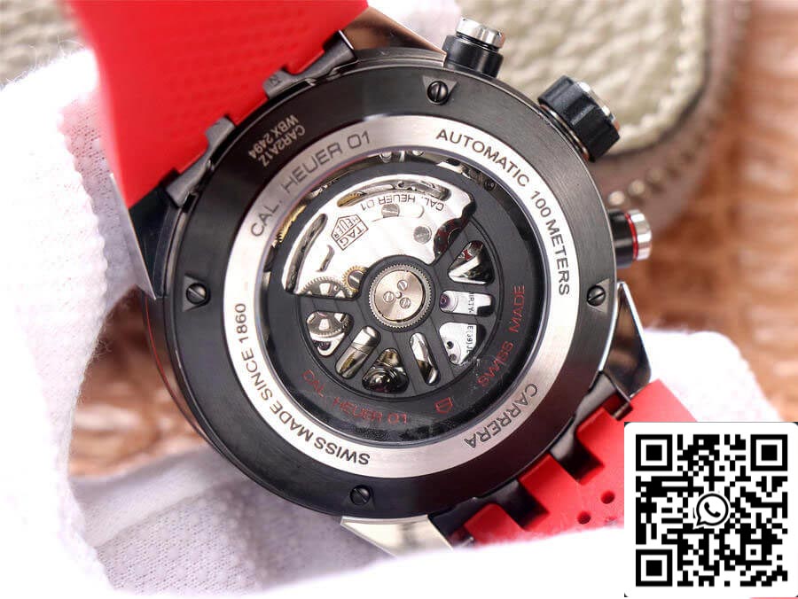 TAG Heuer Carrera CAR2A1Z.FT6050 1:1 Best Edition XF Fabbrica Red Rubber cinturino