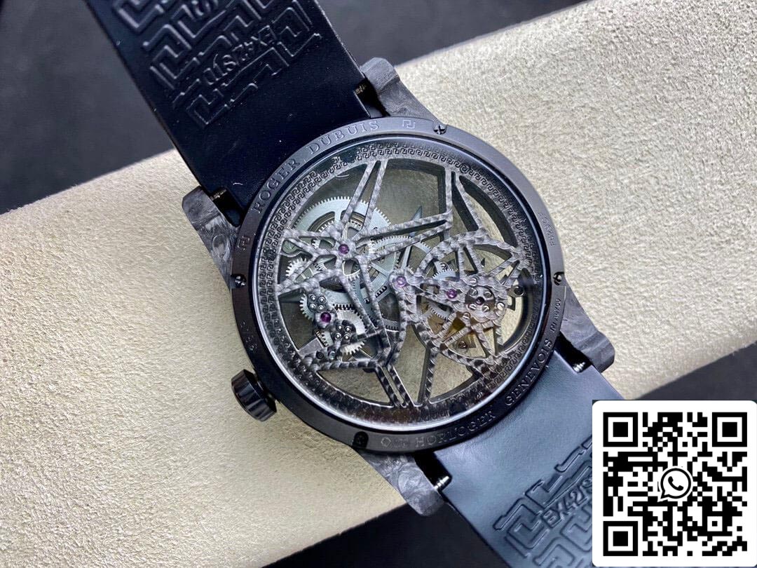 Roger Dubuis Excalibur DBEX0577 1:1 edizione migliore BBR Fabbrica Tourbillon scheletrato quadrante