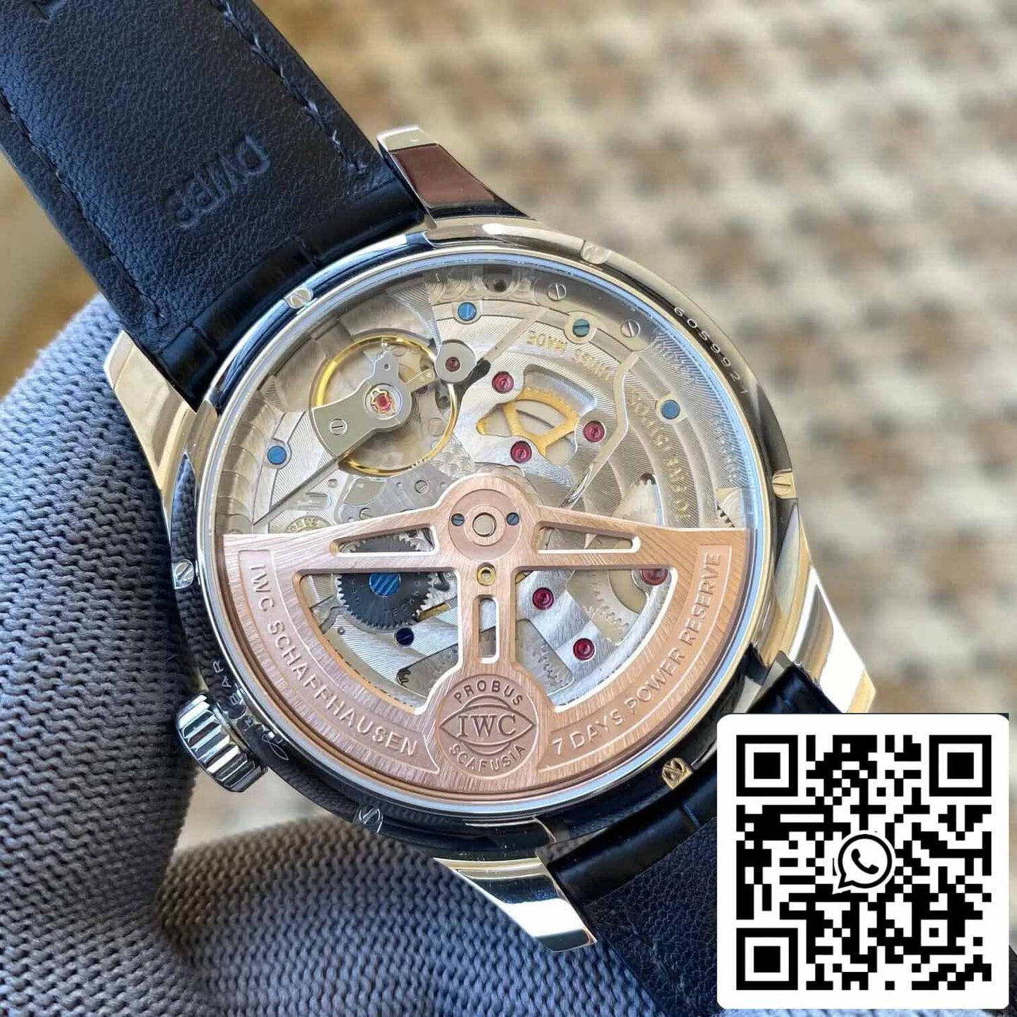 IWC Portuguese Perpetual Calendar IW503401 1:1 edizione migliore APS Fabbrica quadrante blu