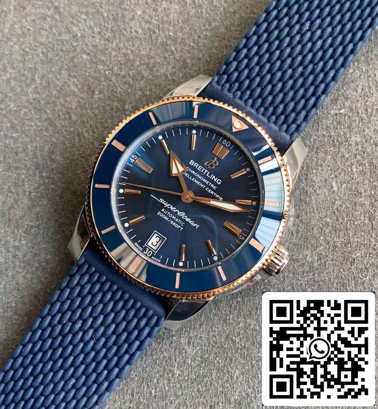Breitling Superocean Heritage UB2010161C1S1 1:1 edizione migliore GF Fabbrica quadrante blu