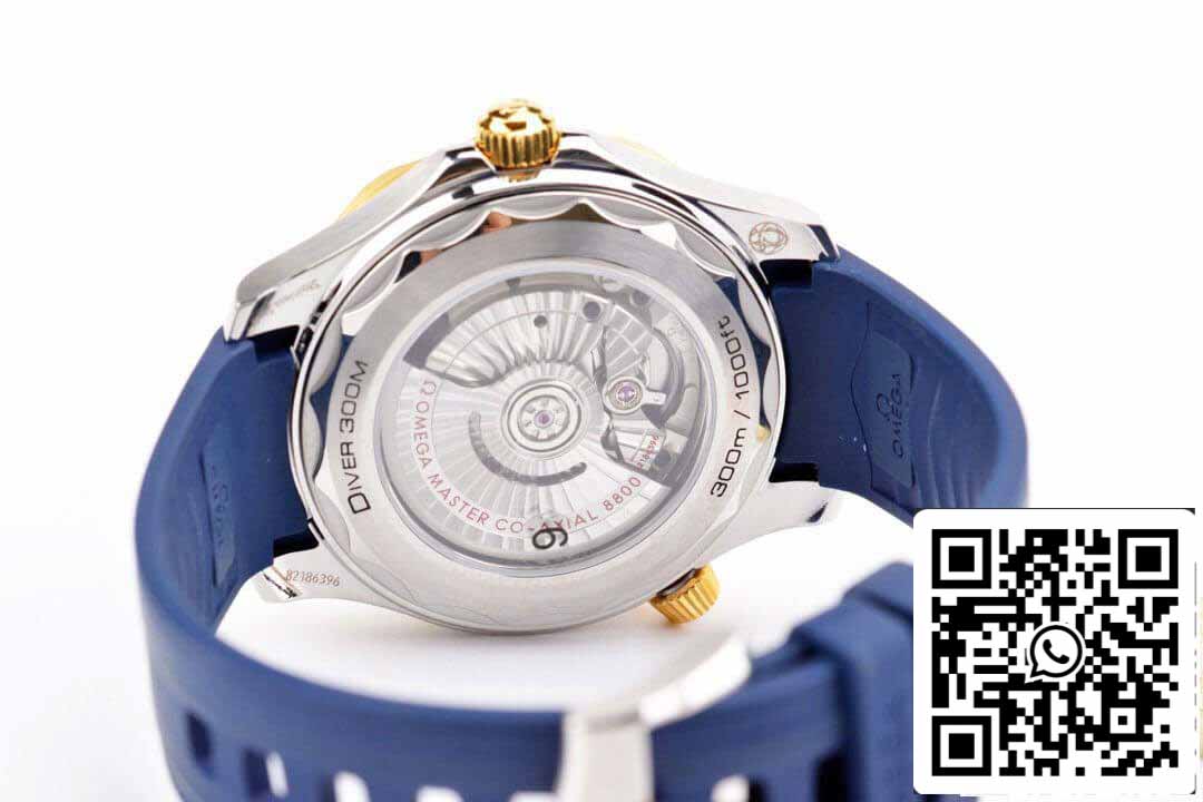 Omega Seamaster Diver 300M 210.22.42.20.03.001 1:1 edição melhor VS Fabbrica Gomma cinturino