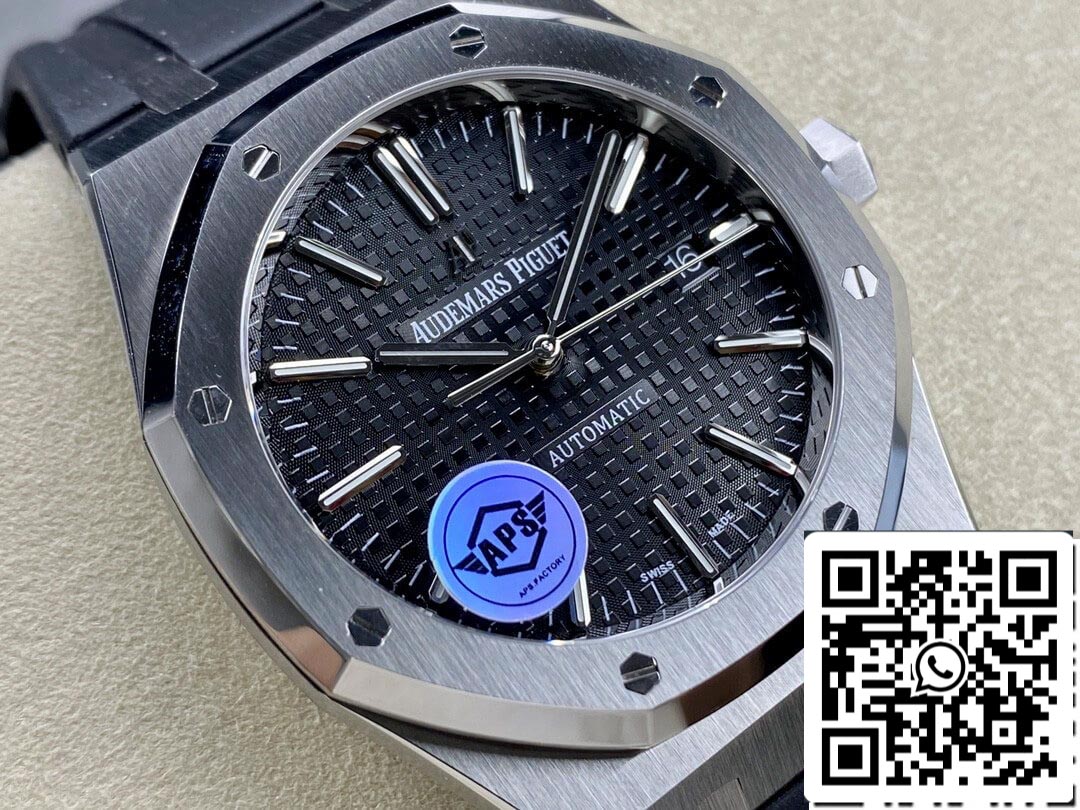 Audemars Piguet Royal Oak 15400 1:1 Best Edition APS Factory Black Rubber Strap EU Watch Store