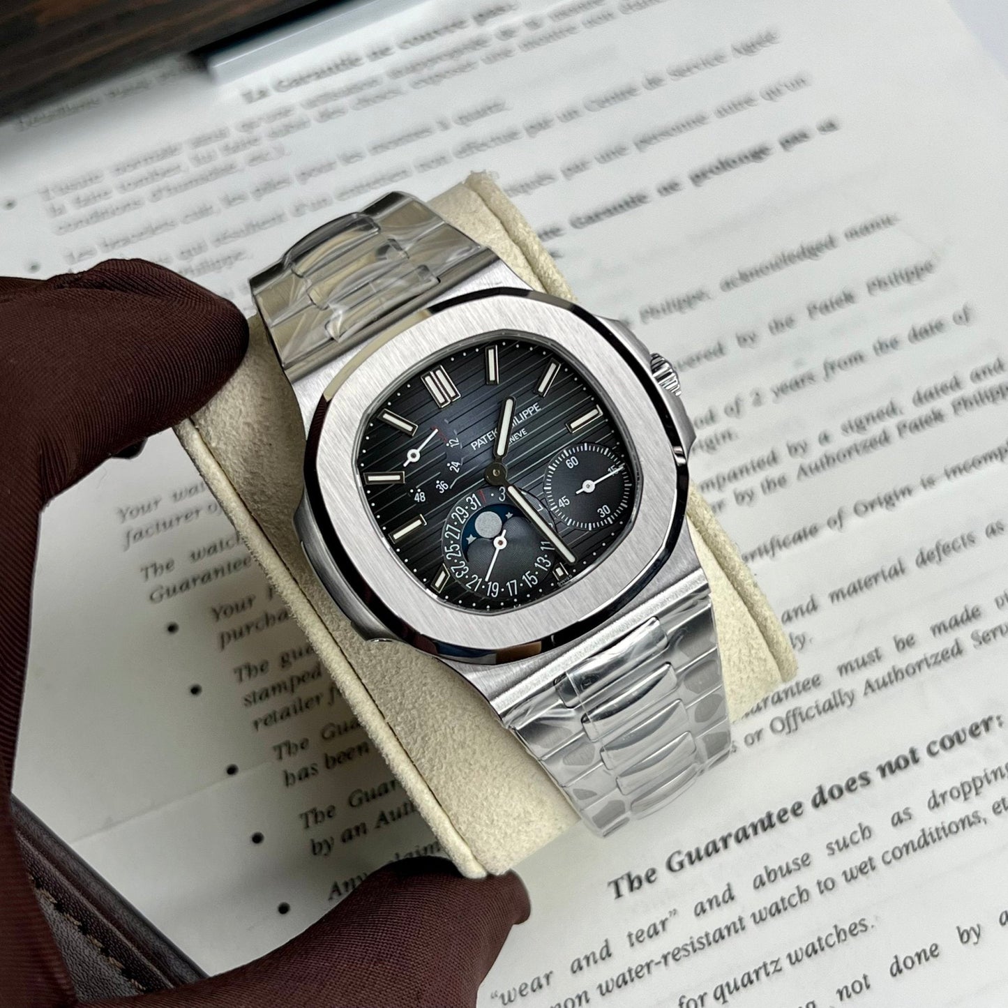 Patek Philippe Nautilus 5712/1A-001 1:1 Best Edition PPF Fabbrica V2 Blue Dial