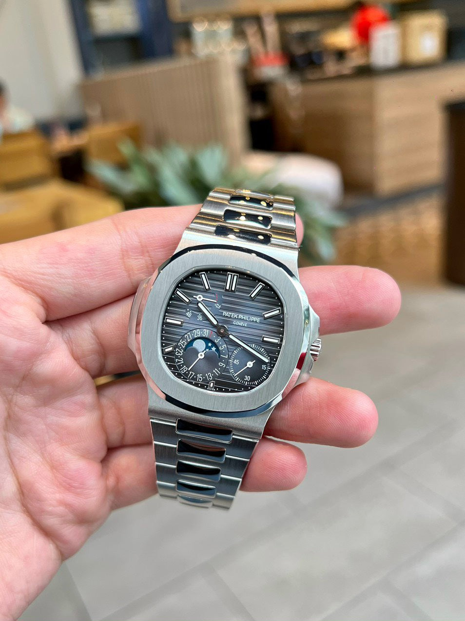 Patek Philippe Nautilus 5712/1A-001 1:1 Best Edition PPF Fabbrica V2 Blue Dial