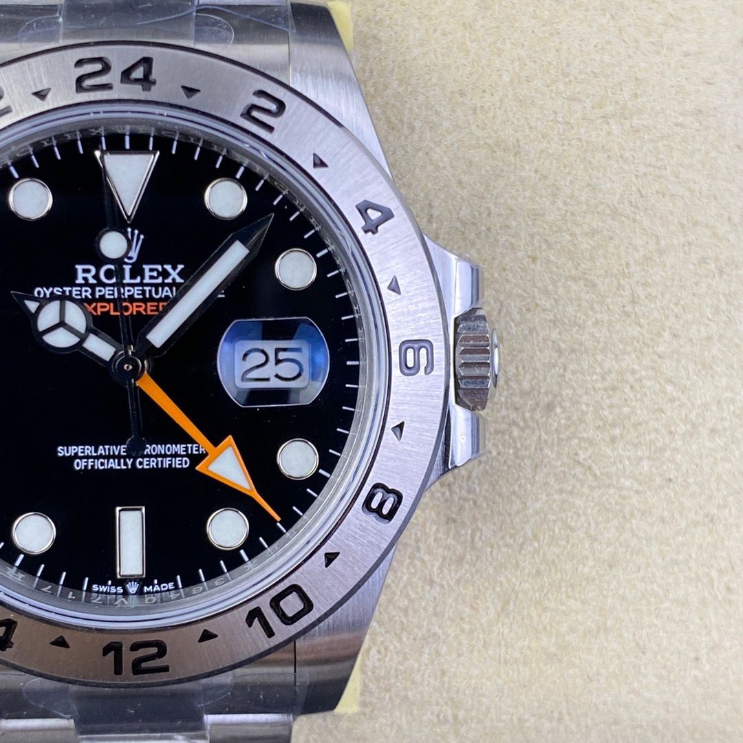 Rolex Explorer II 226570 JVS Men Watches 1:1 edizione migliore 3285 movimento black dial