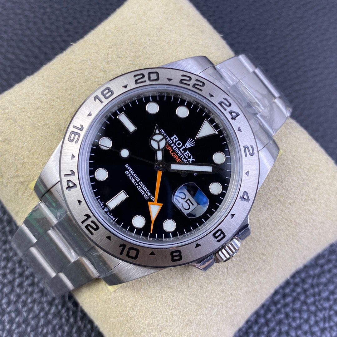 Rolex Explorer II 226570 JVS Men Watches 1:1 edizione migliore 3285 movimento black dial