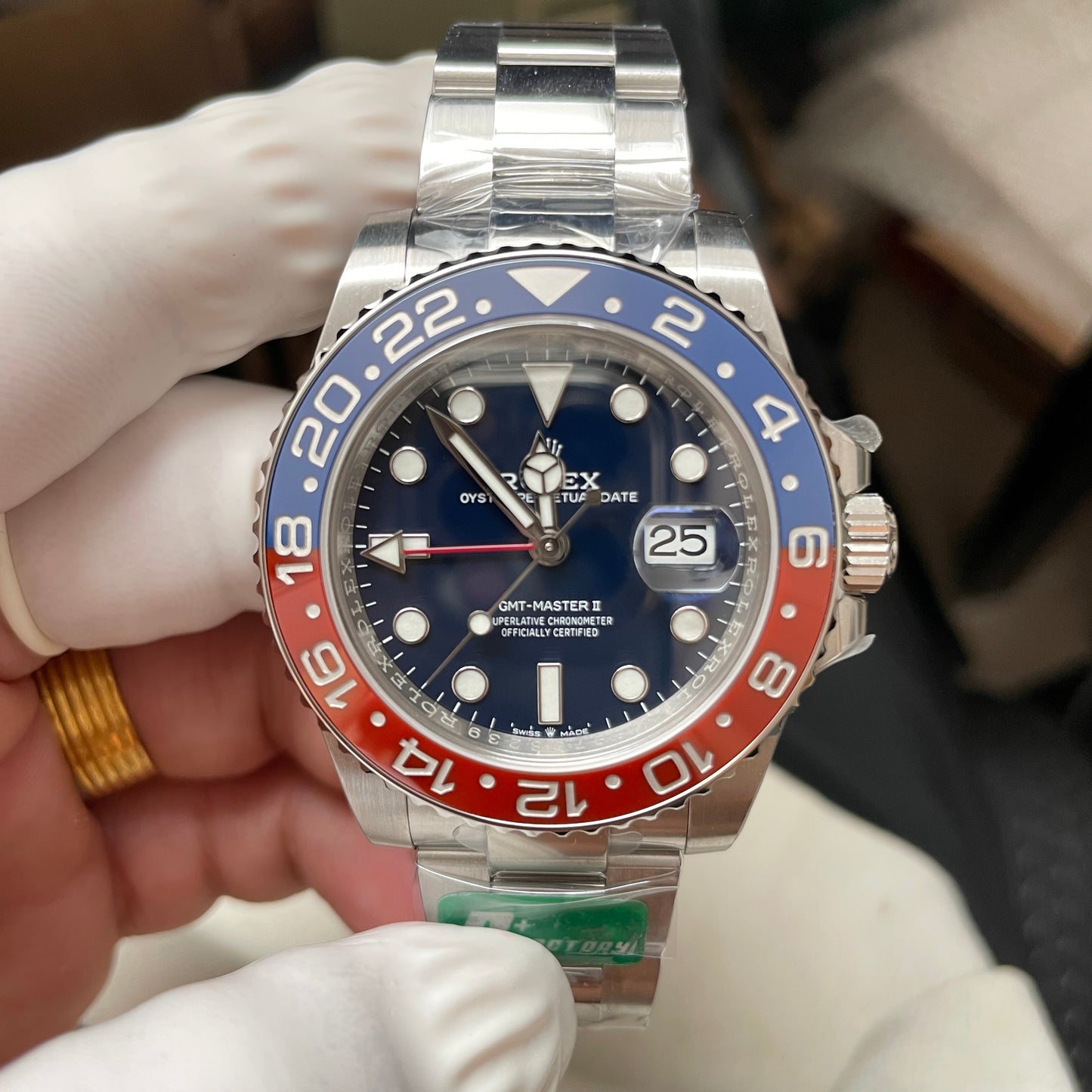 Rolex GMT Master II M126719blro-0003 1:1 edizione migliore C+ Fabbrica quadrante blu