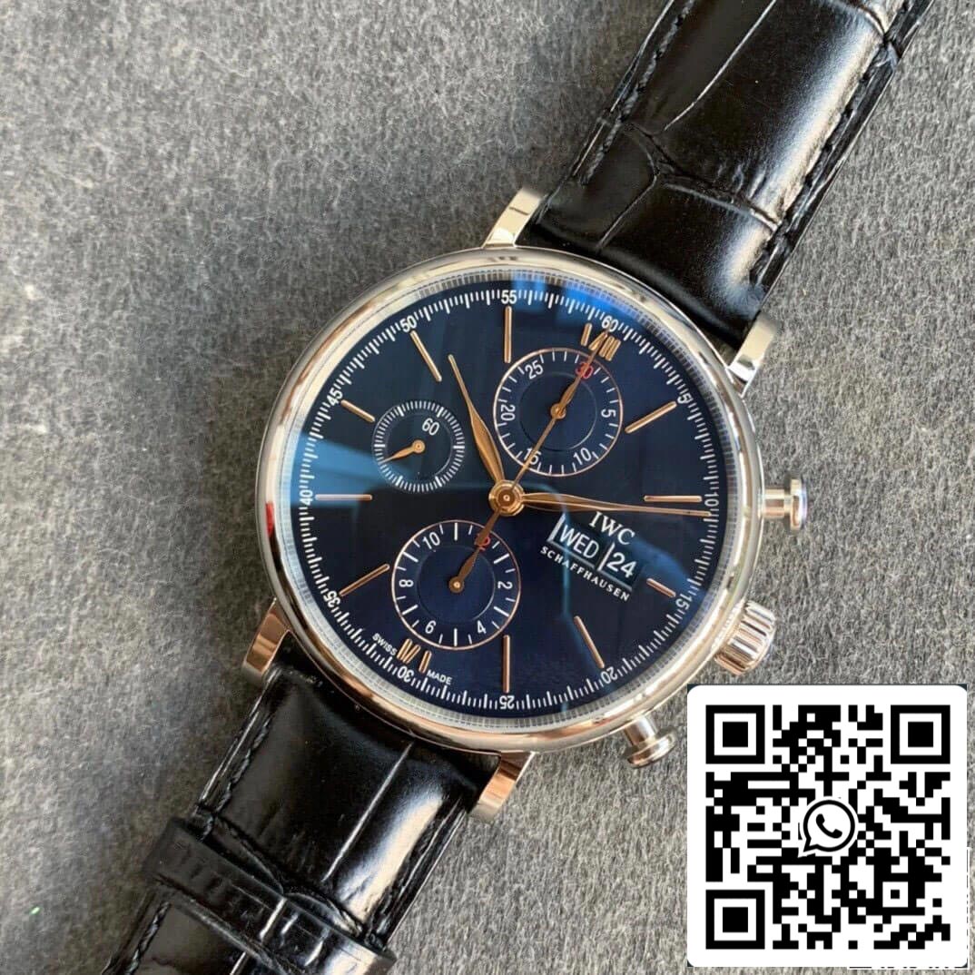 IWC Portofino IW391036 1:1 Best Edition ZF Factory Blue Dial US Replica Watch