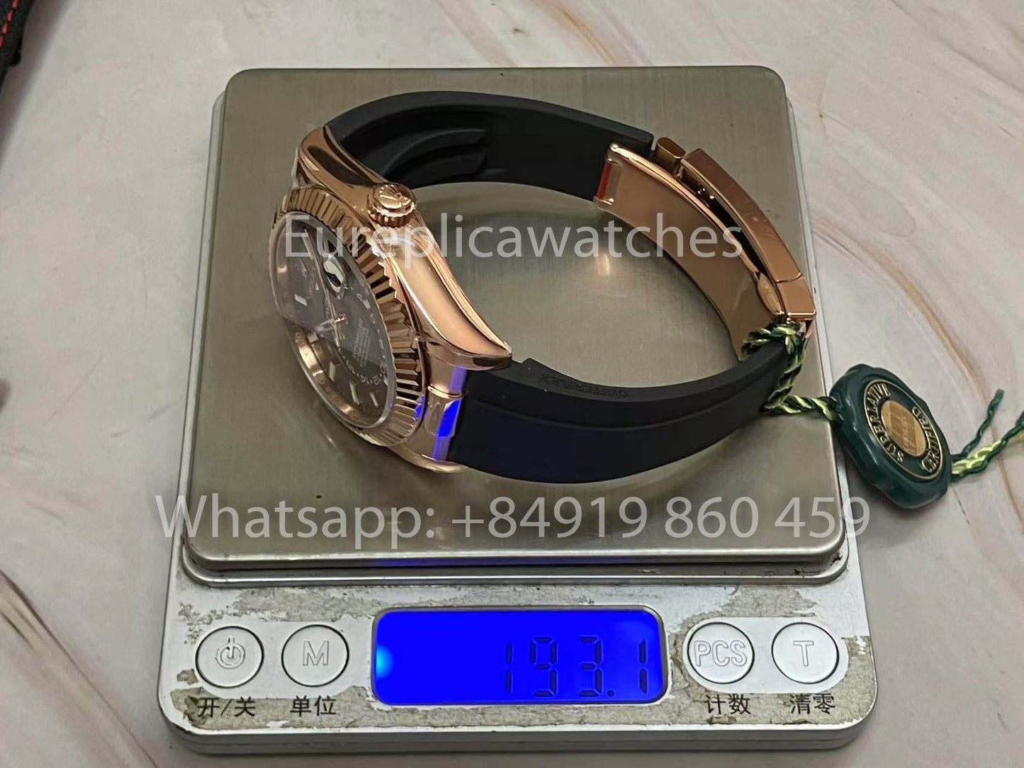 Rolex Oyster Perpetual Sky-Dweller M336239 Chocolate Dial Rose Gold 1:1 Best Clone ZF Fabbrica 190 gram