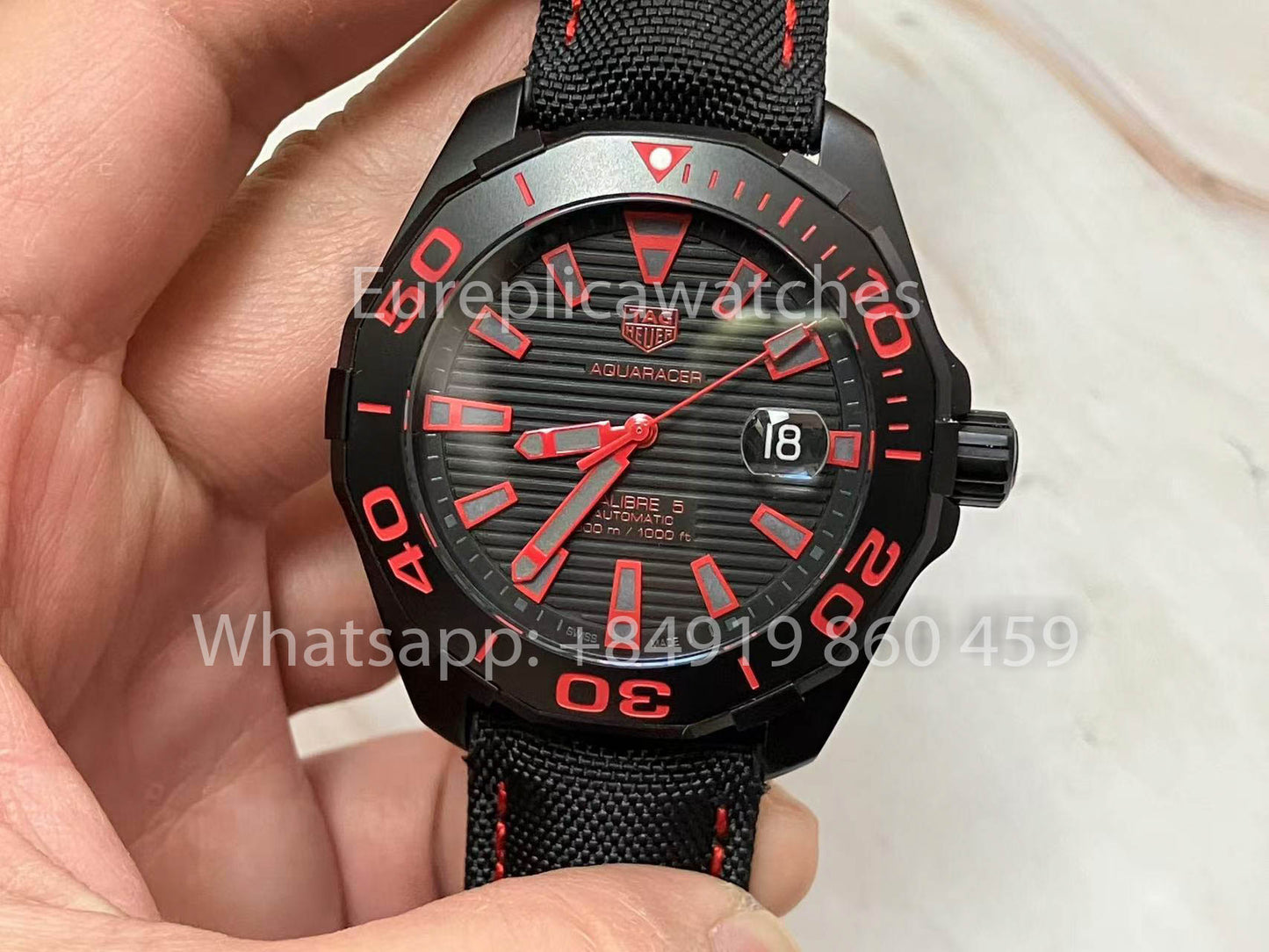 Tag Heuer Aquaracer WAY208C.RHZ4937 1:1 Best Edition V6 Fabbrica Black Dial Swiss