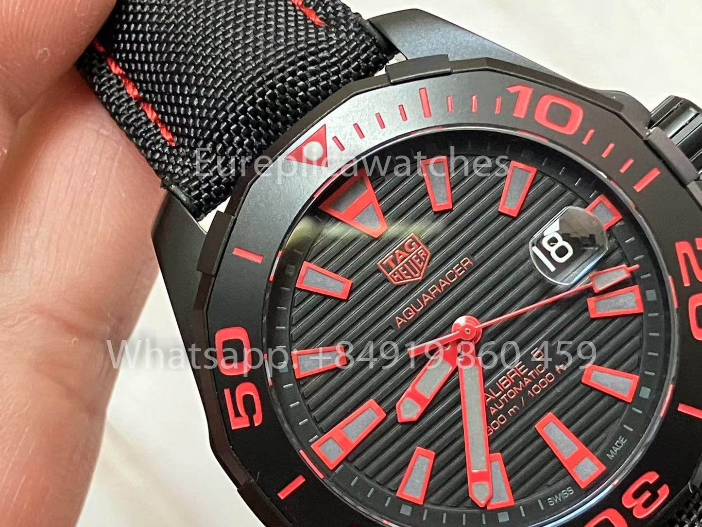 Tag Heuer Aquaracer WAY208C.RHZ4937 1:1 Best Edition V6 Fabbrica Black Dial Swiss