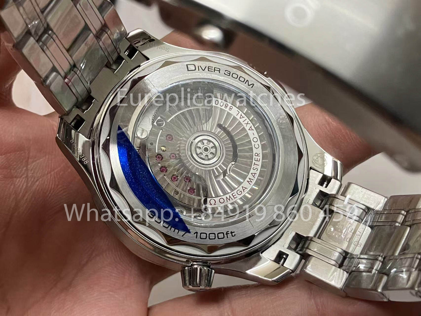 réplica Omega Seamaster Diver 300M 210.30.42.20.01.001 VS Fabbrica versione migliore 1:1 V4 quadrante nero