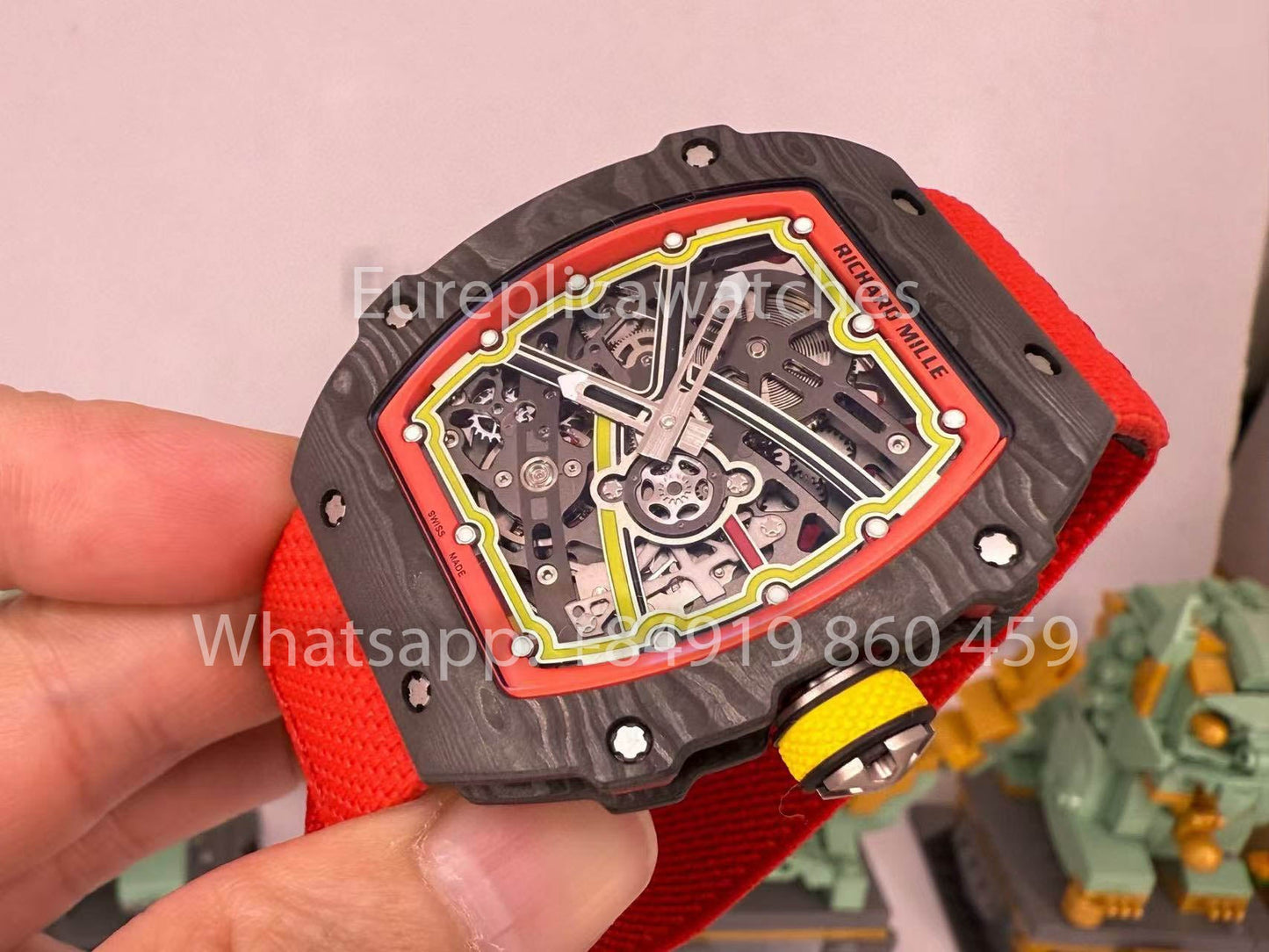 replica Richard Mille RM67-02 Alexander Zverev Carbon NTPT 1:1 Best Clone V5 Newest Version